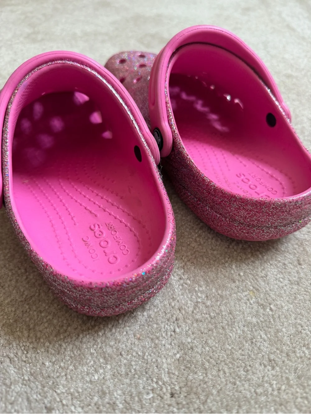 CROCS glitter covered