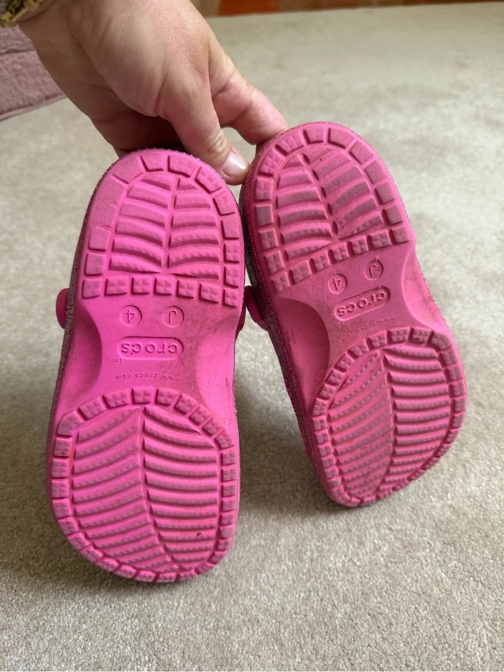 CROCS glitter covered