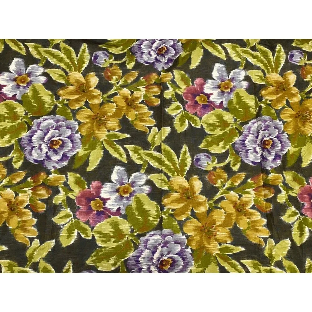 Cuddledown Duvet Cover Shams Set Floral King‎ Organic Cotton Purple