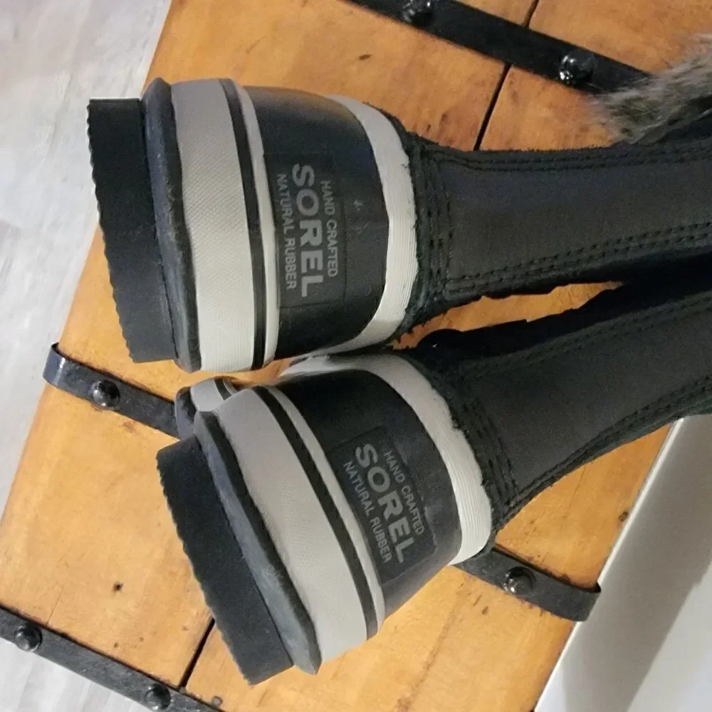 Sorel Women’s Joan of Arctic Boot Black Quarry size 6 NWOT
