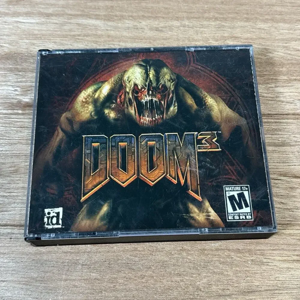 Doom 3 (PC, 2004) Video Game Incomplete Disk‎ 2/3 - Missing Disk 1