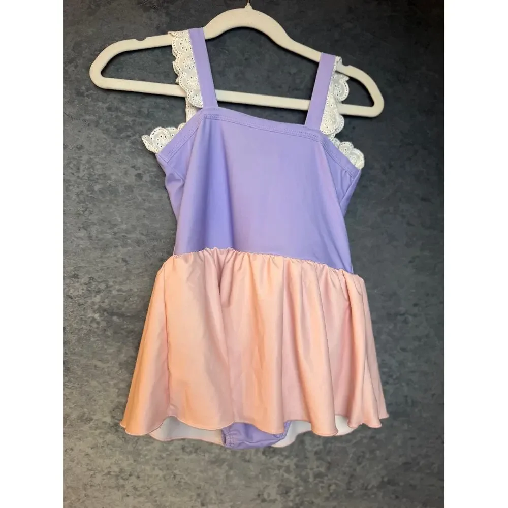 Only Little Once - Rapunzel-inspired swimsuit Size 6/7