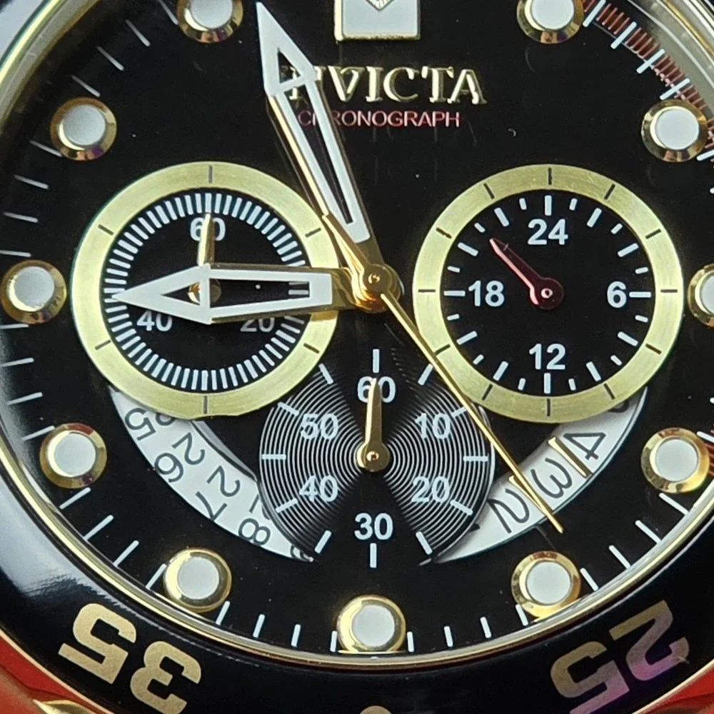 NEW Invicta Pro‎ Diver SCUBA Men's Watch 48mm Gold Black (6981)