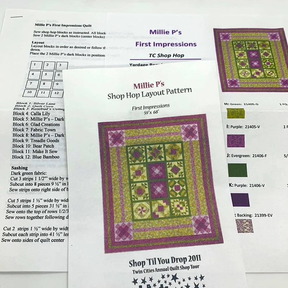 Millie P’s shop “first layout