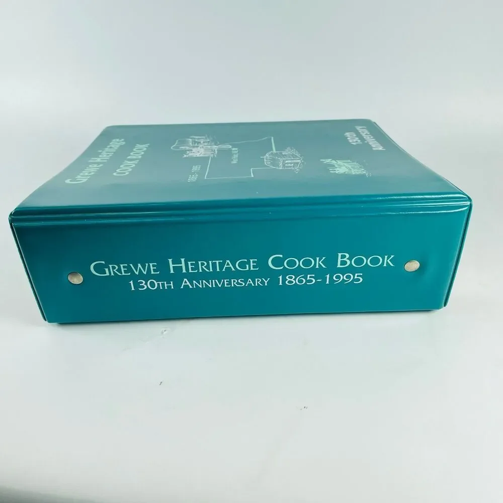 Grewe Heritage Family Cook Book 1995 130th Anniversary Loose Leaf Ring Bound