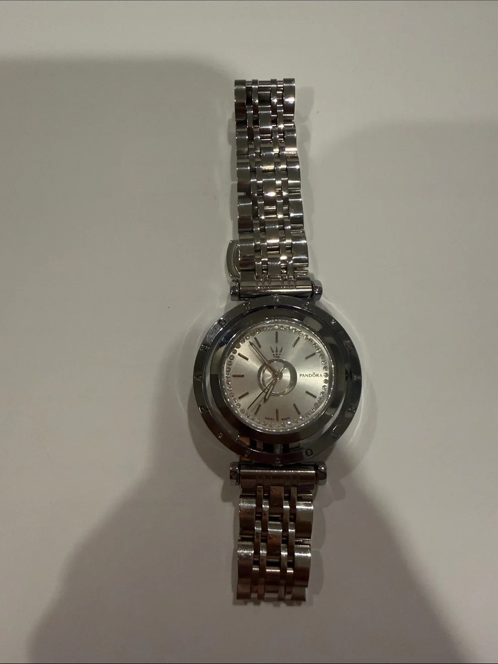 Pandora Silver Bracelet Round Dial Watch