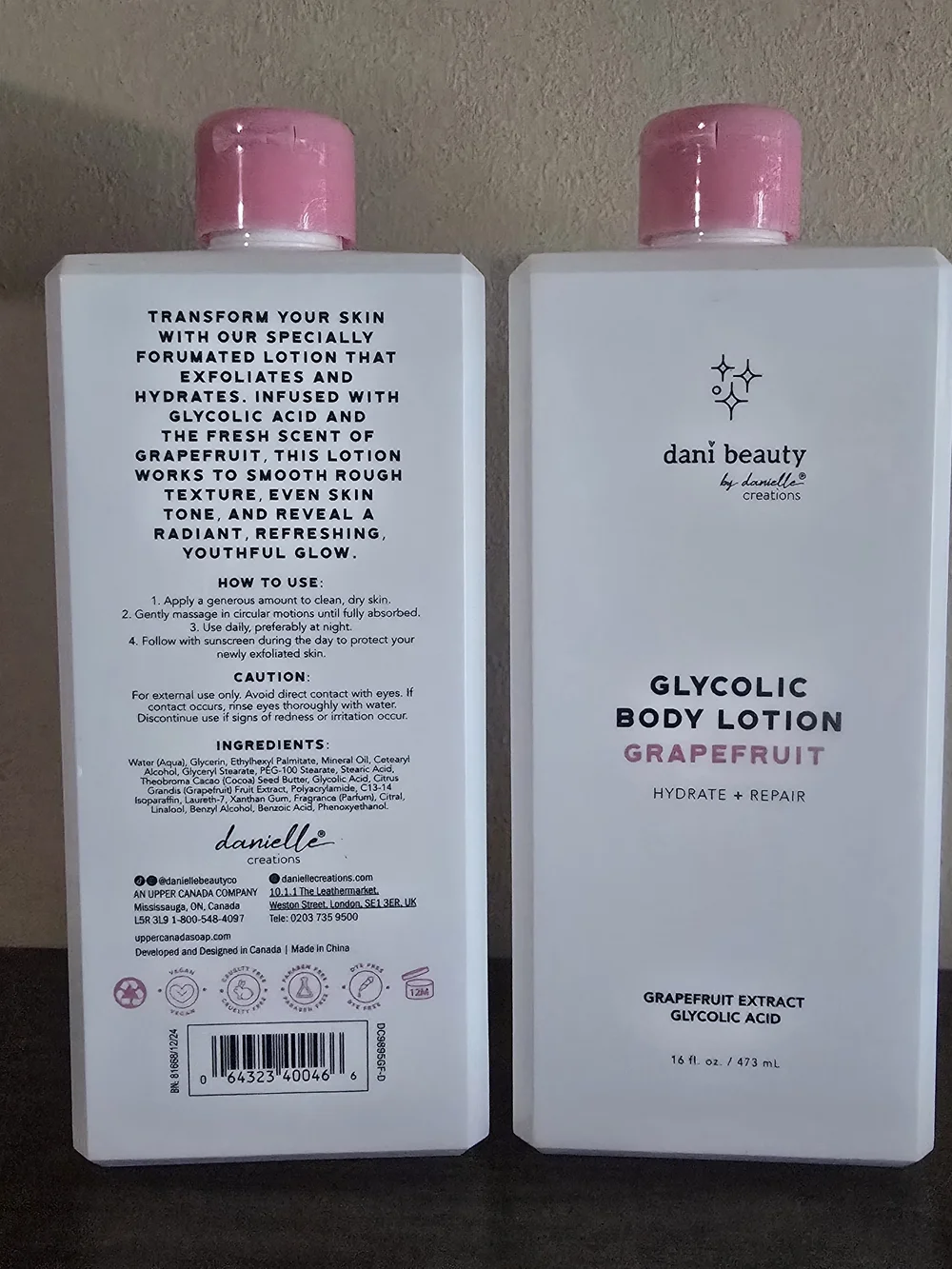 dani beauty glycolic body