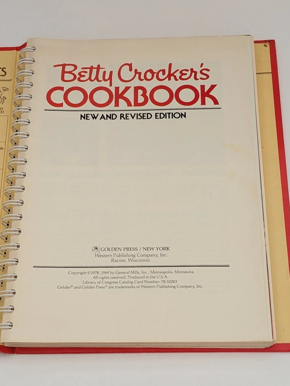 *Vintage* Betty Crocker's Cookbook, New & Revised Edition, 1978