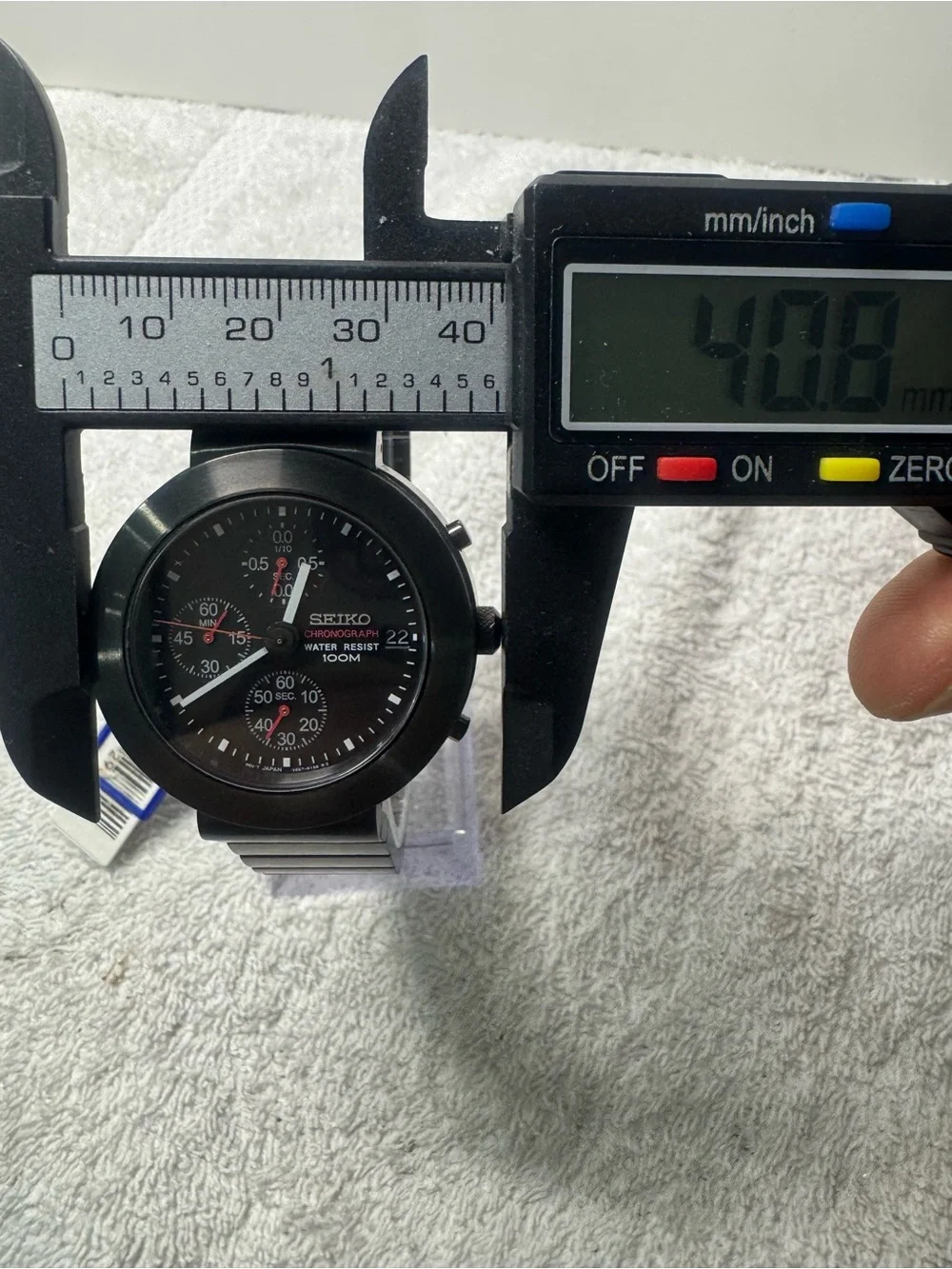 Seiko chronograph black