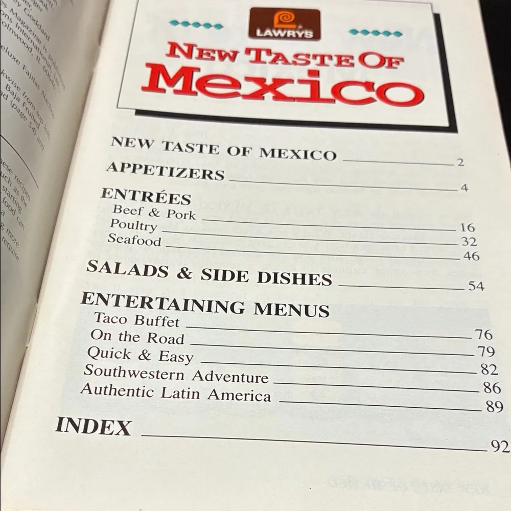 Favorite Recipes set four