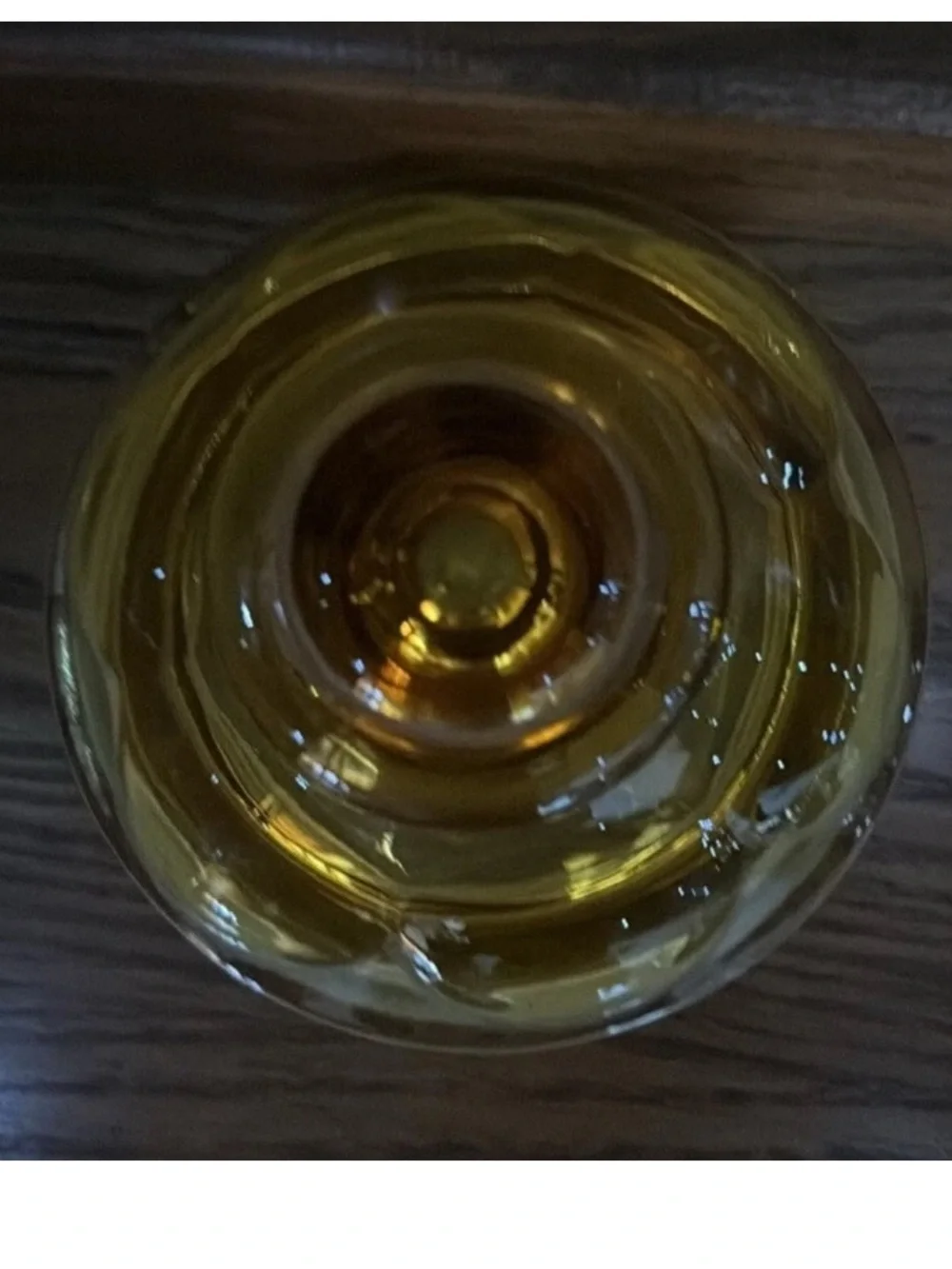 Amber Glass Canister Jar Lid Anchor Hocking LE Smith Bubble Thumbprint 9x6 Vtg