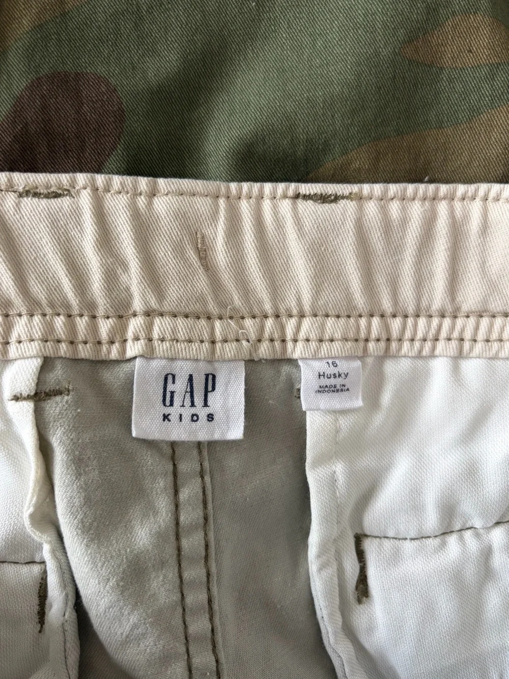 GAP Kids Camouflage Cargo Shorts, Size: 16 Husky