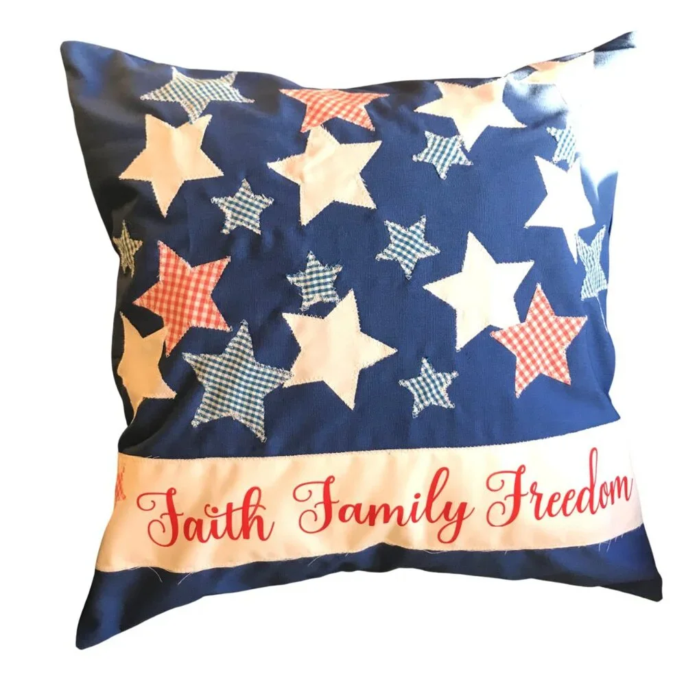 Handmade patchwork patriotic