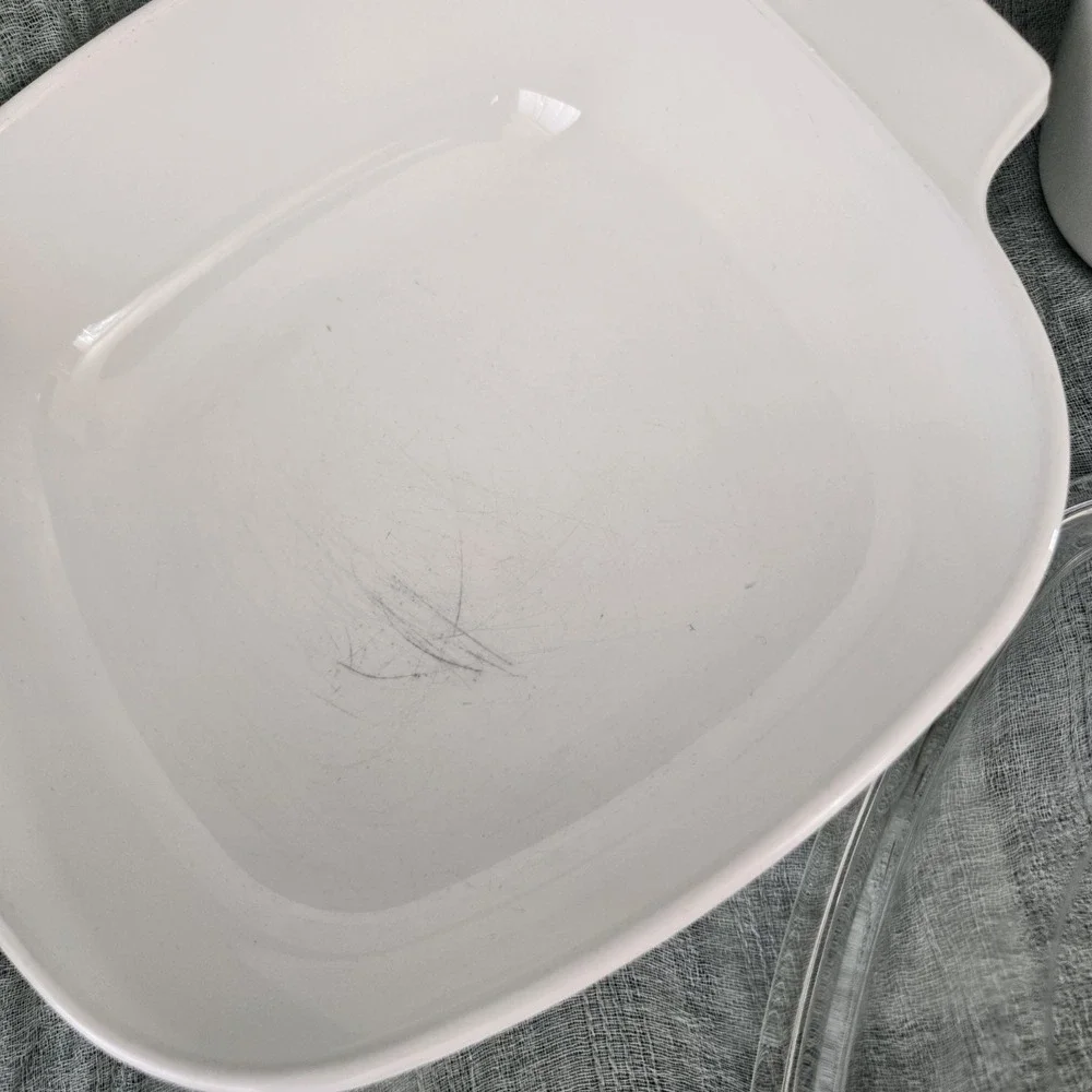 Corningware scratches bottom