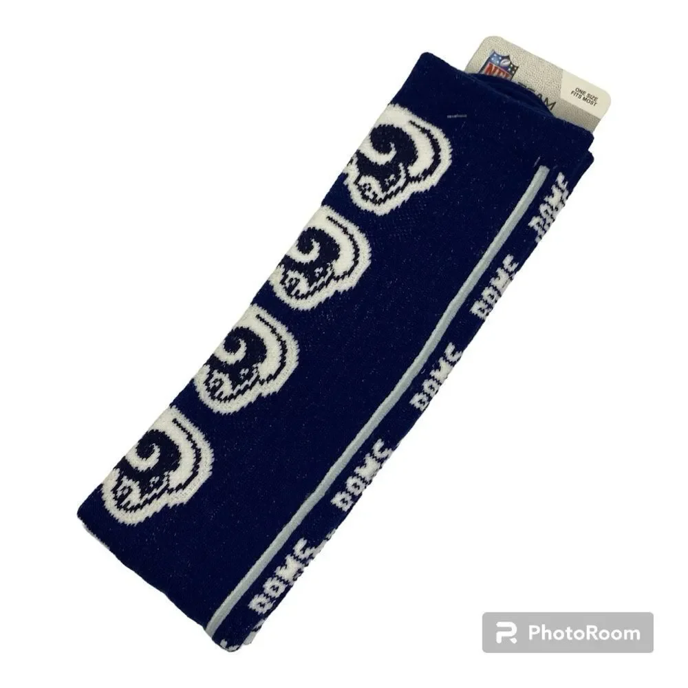 For Bare Feet Blue White NFL Throwback LA Rams Socks OSFM
