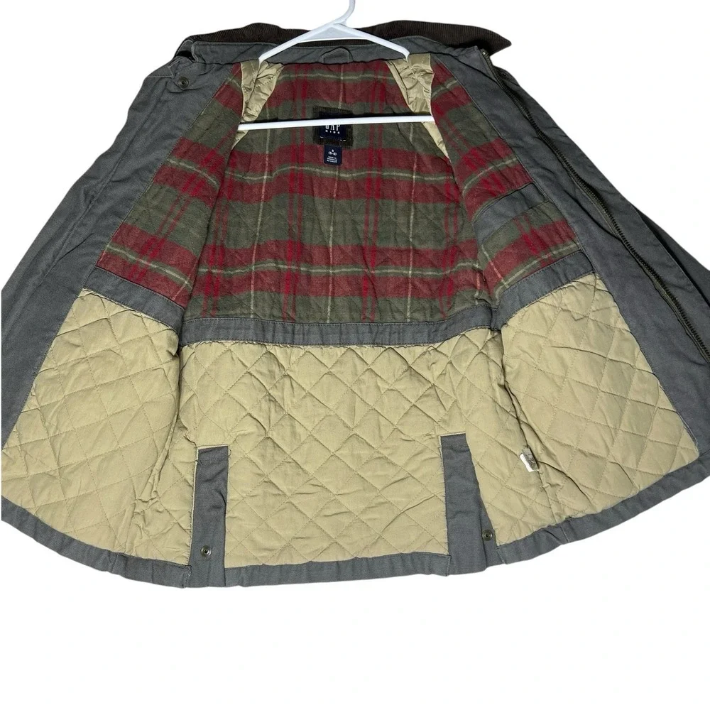Gap Coat Kids Small Chore Barn Flannel Lined Heavy Corduroy Collar Canvas Jacket