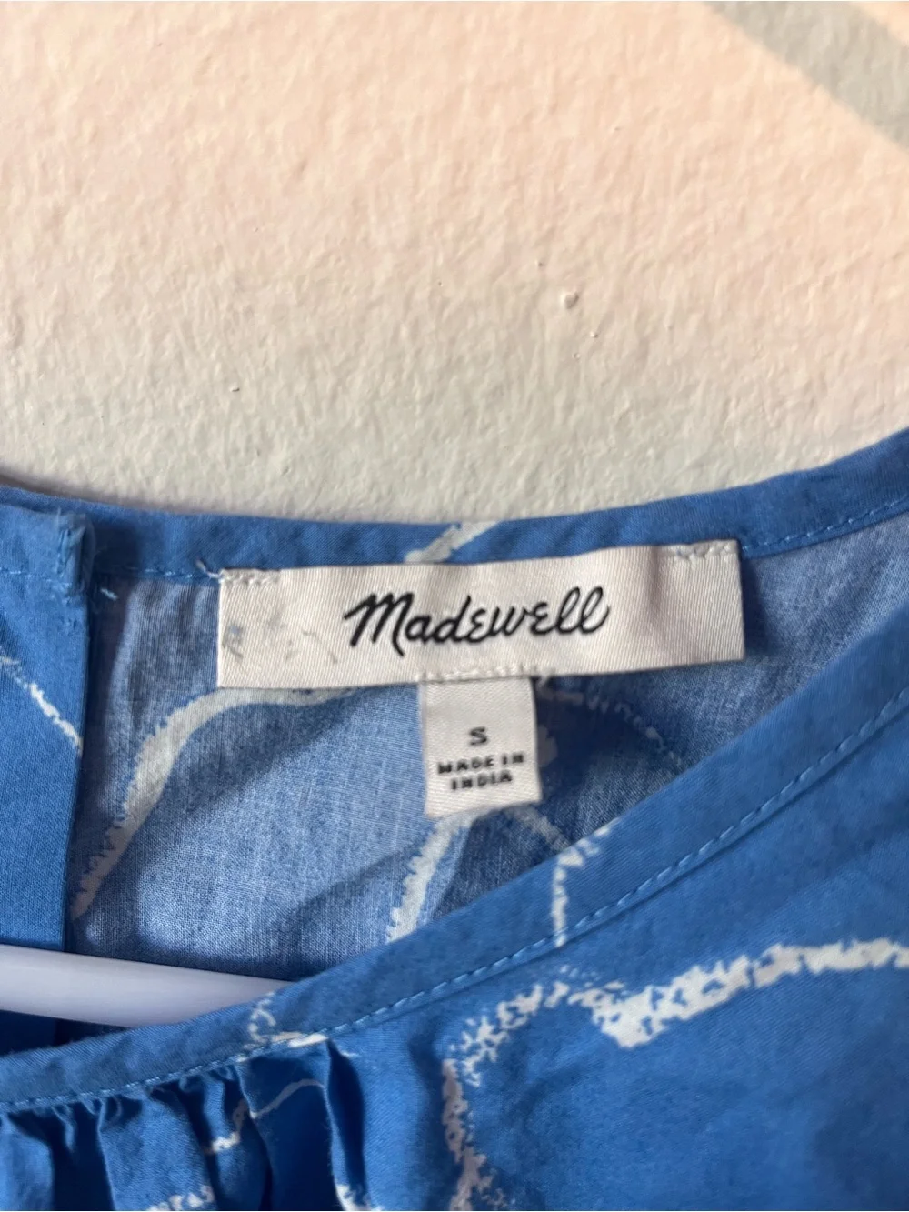 Madewell blue crop
