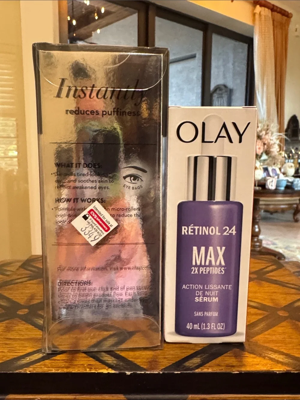 OLAY eyes depuffing