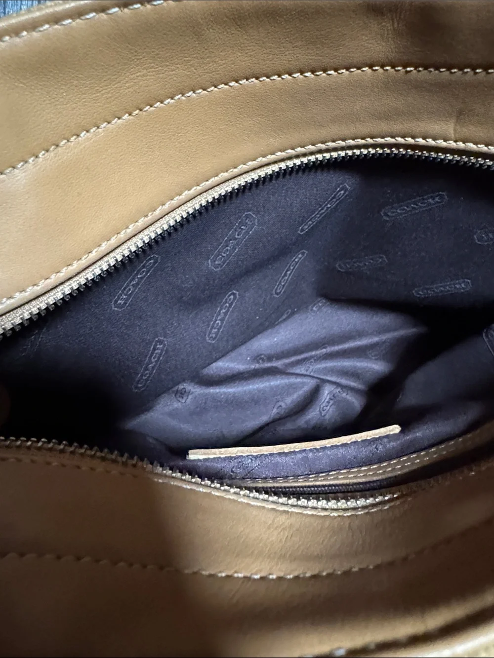 Coach tote tan