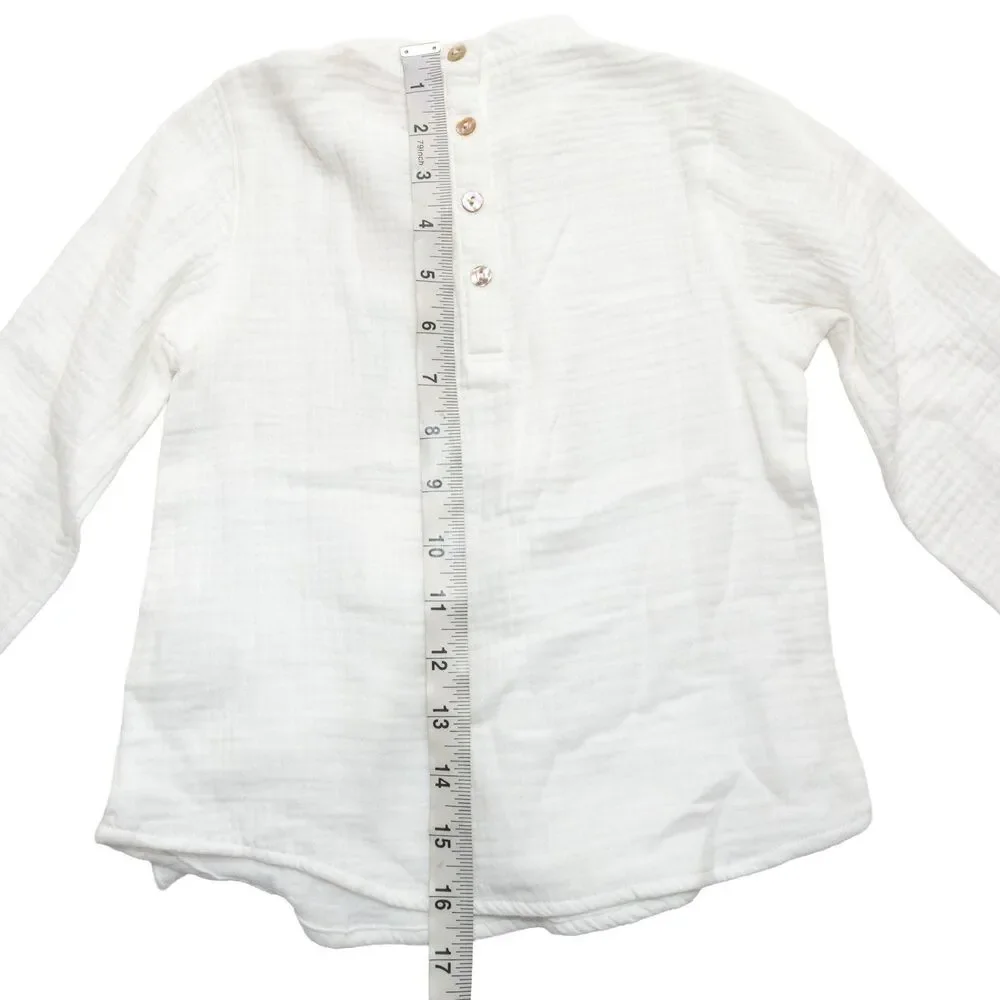 Mauve Girls 4T Cream Cotton Tie Neck Blouse Children's Place Cat Skirt Outfit