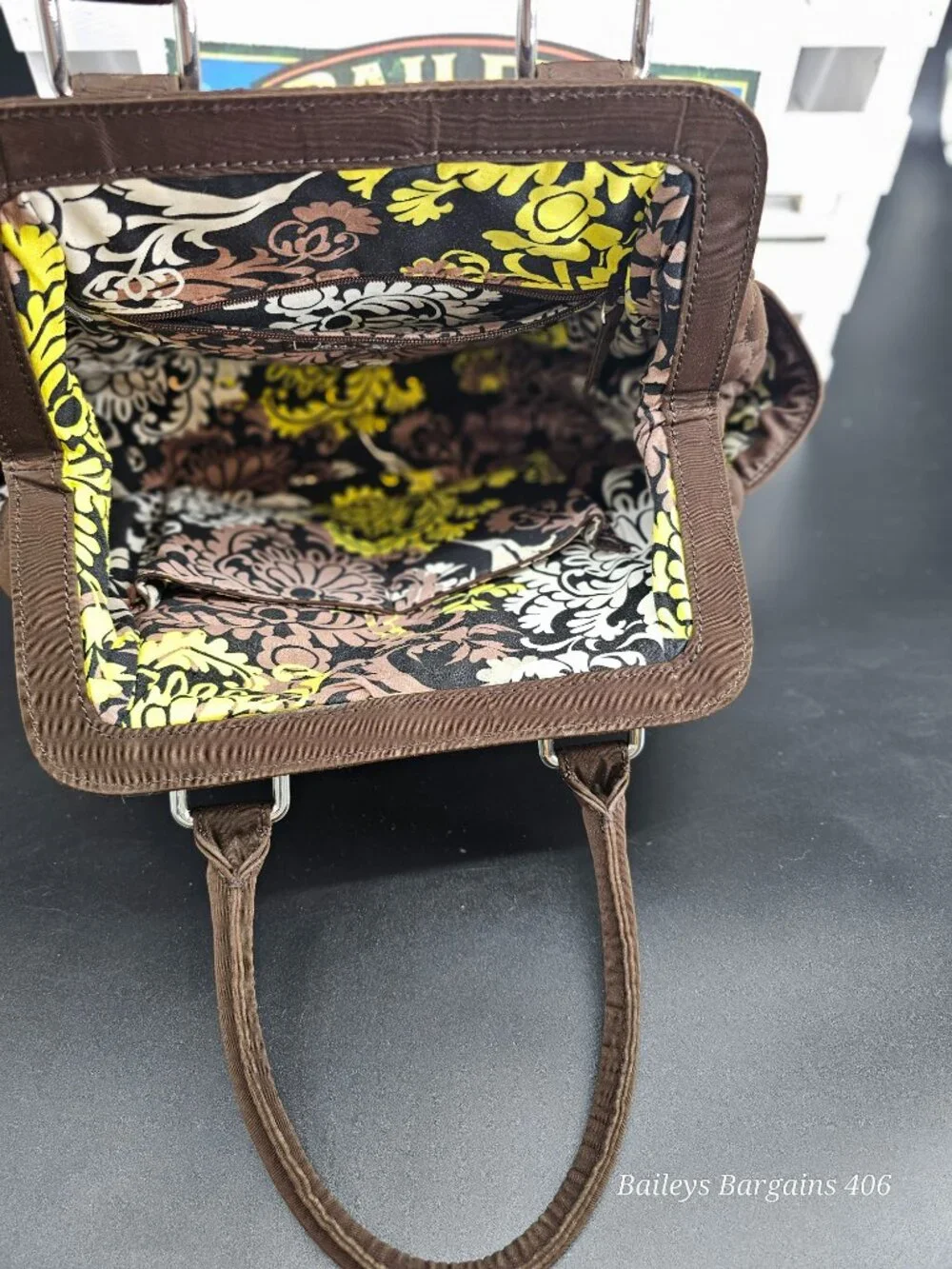 Vera Bradley solid chocolate