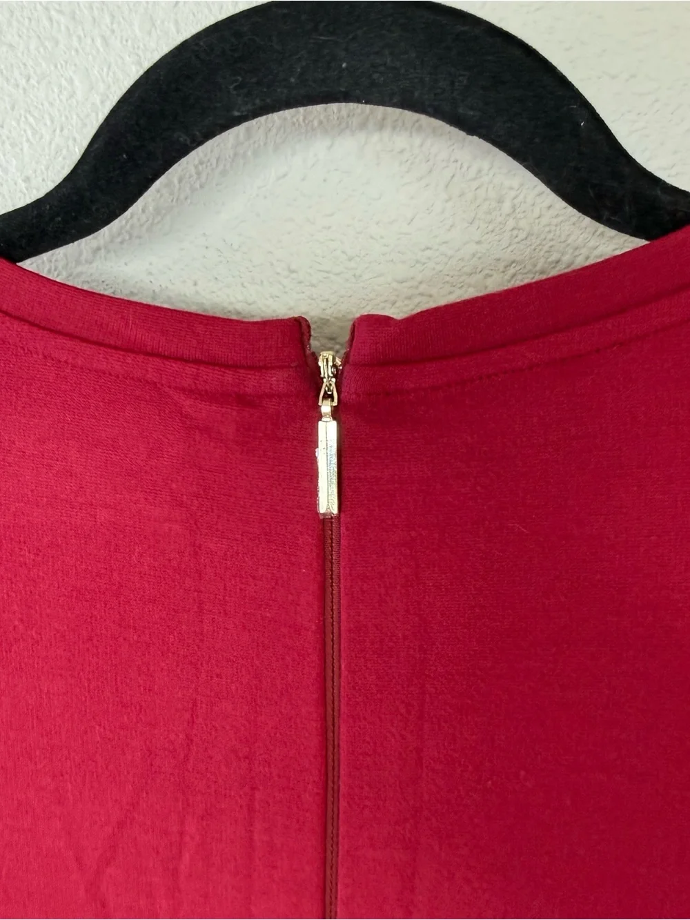 Kate Spade Colorblock Bell Sleeve Ponte Dress Cranberry Cocktail Women’s Size XS