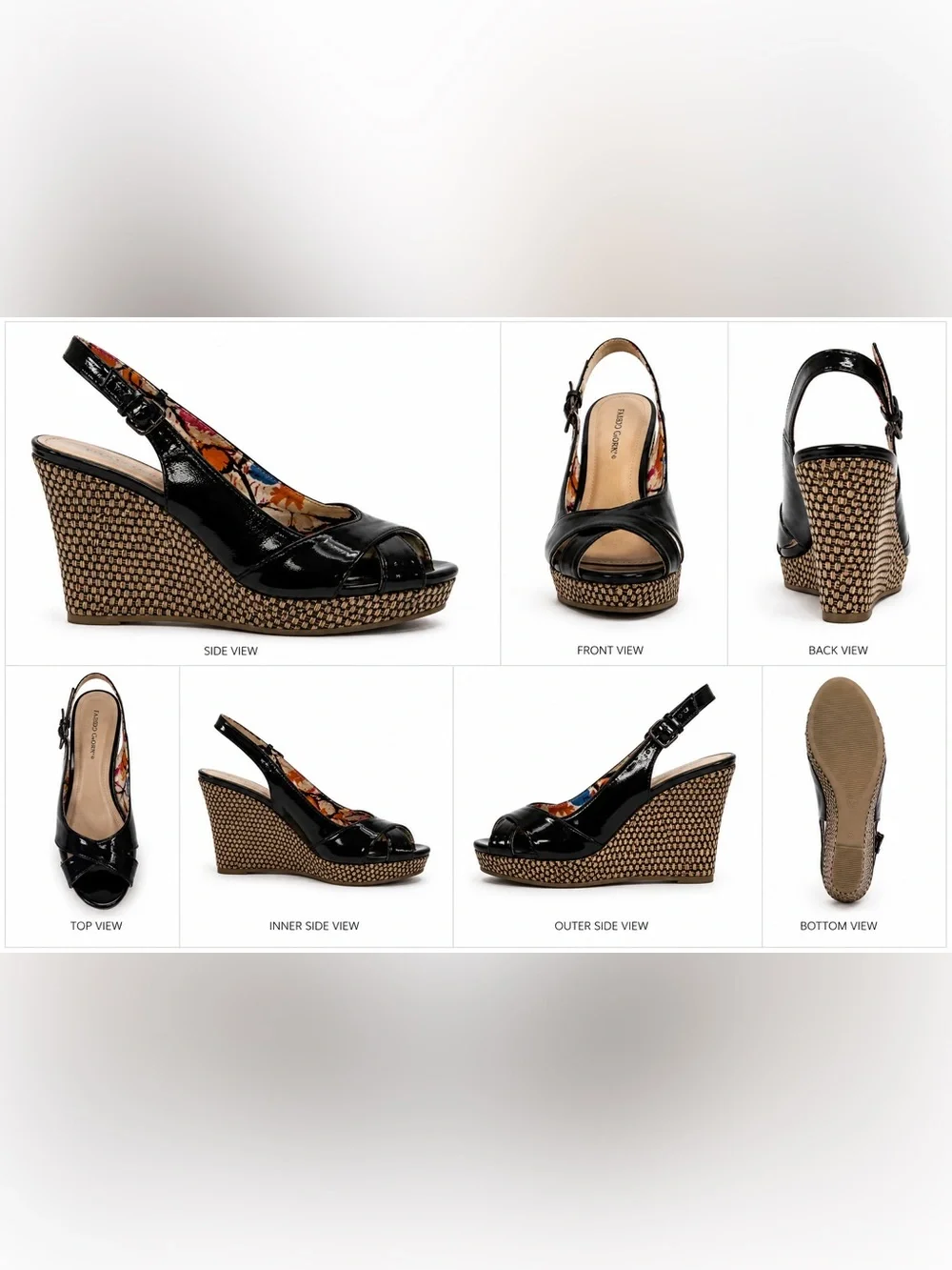 Faded Glory black patent