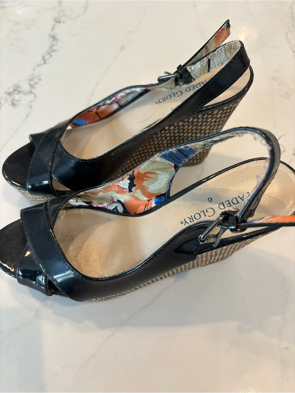 Faded Glory black patent