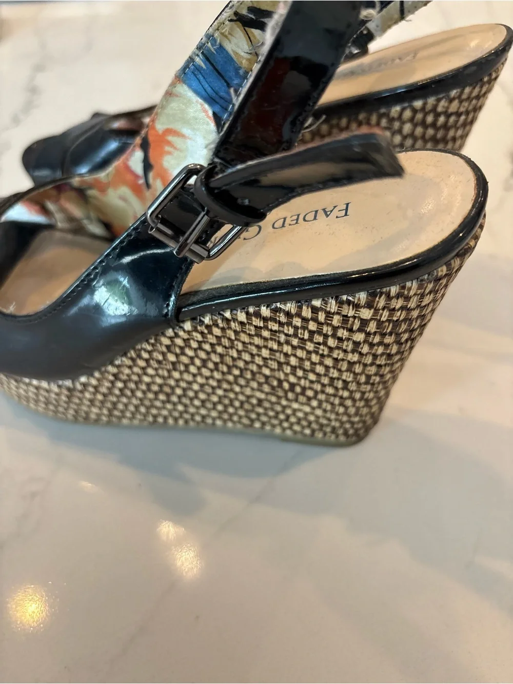 Faded Glory black patent
