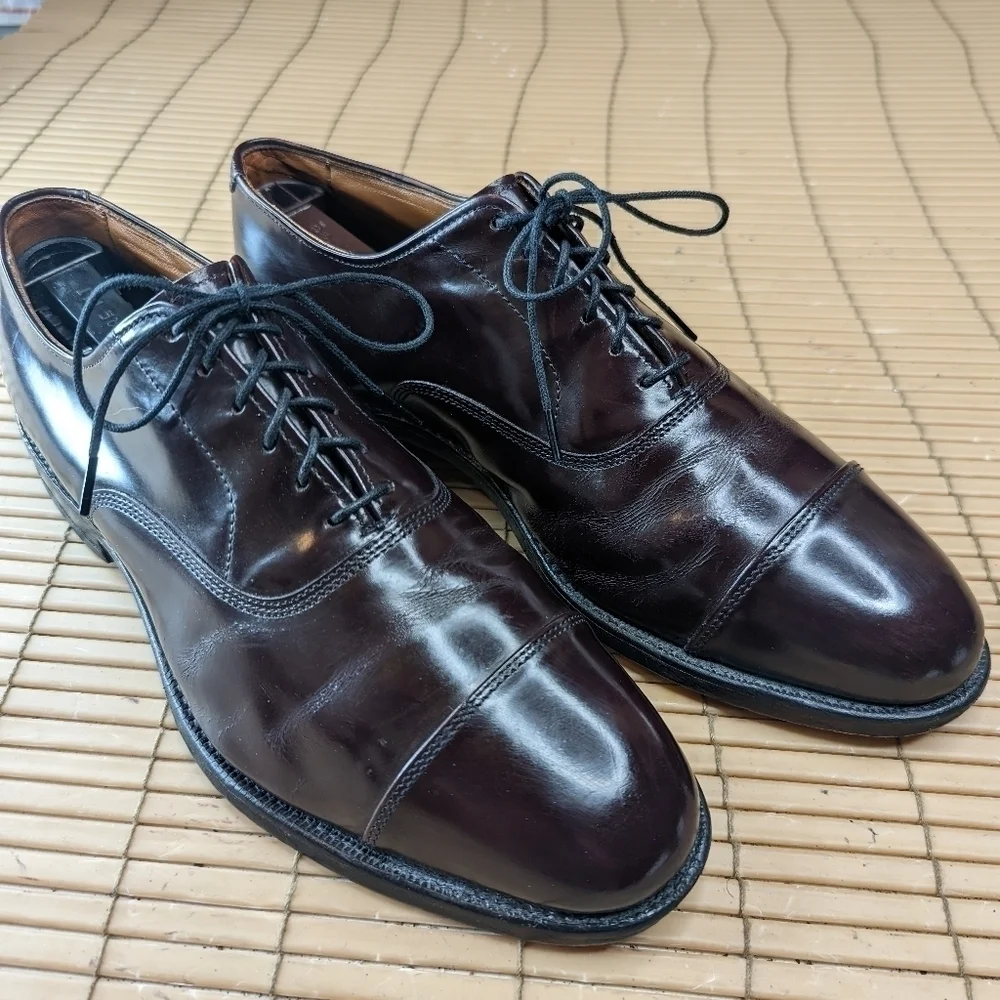 Allen Edmonds Men’s Park Avenue  Burgundy Cap Toe  5675 US Size 7.5D