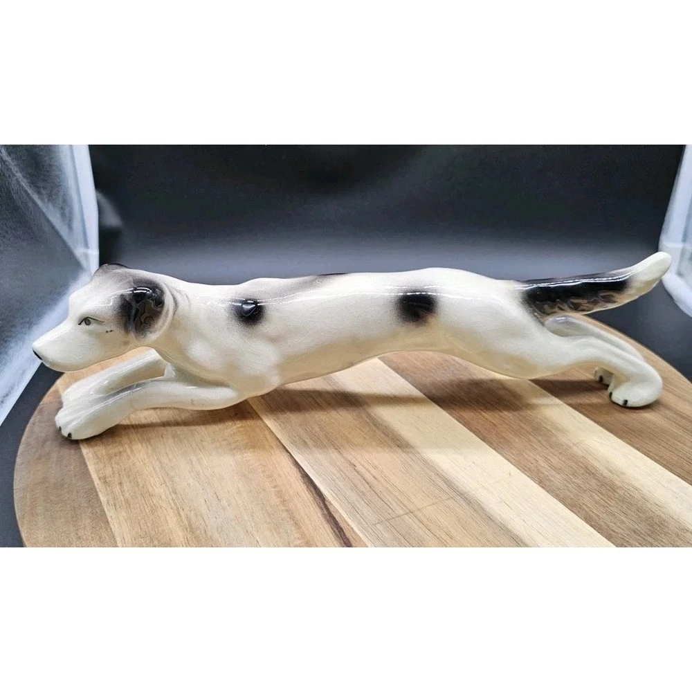 Vintage Hound Dog Figurine Dog Stretching Made In Japan READ DESCRIPTION‎