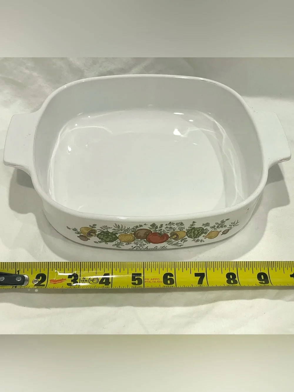 Corningware quart 8”x8”