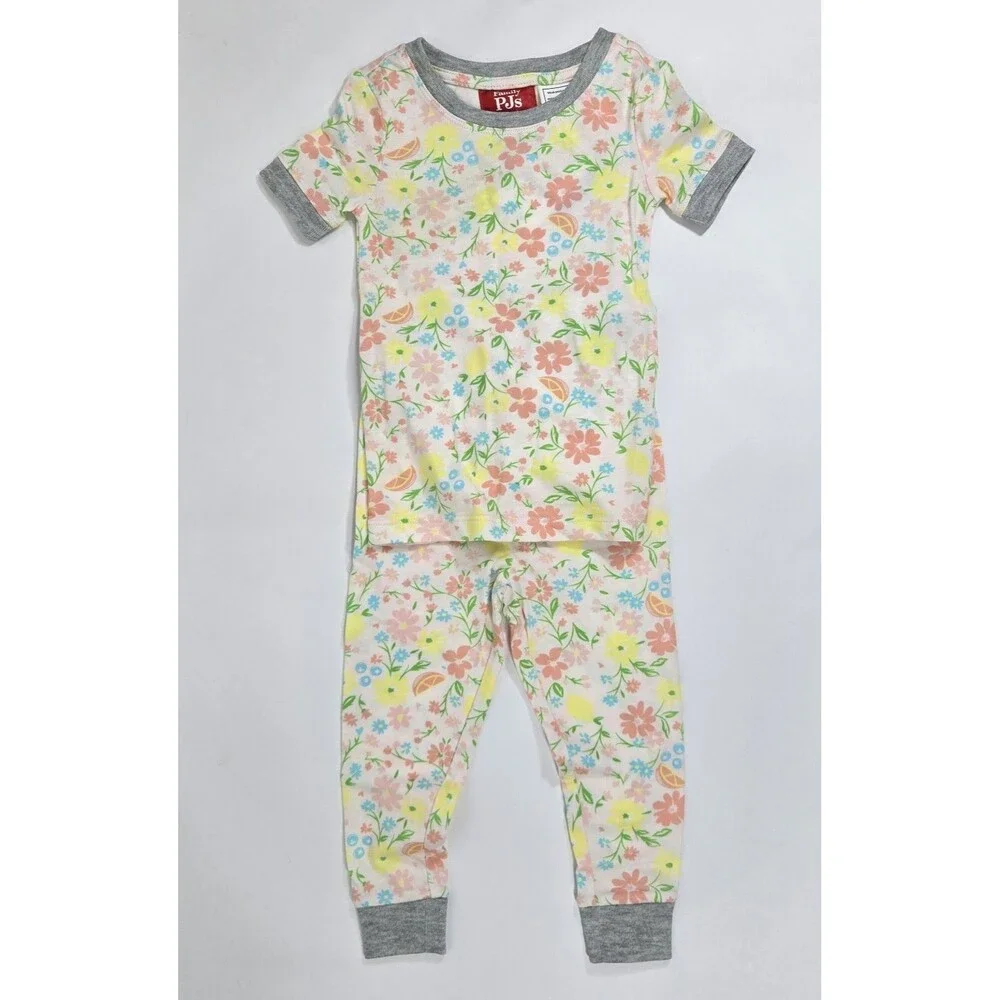 Macy's‎ Family PJs Baby Girl Size 18 Months Floral 2 Piece Pajamas NWT