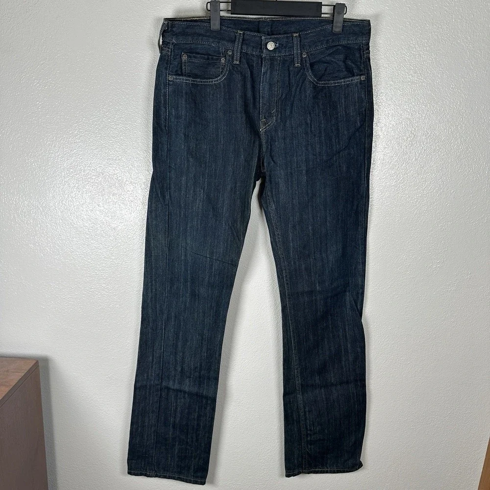 Levi's 527 Mens Size 32x34 Bootcut Jeans Blue Dark Wash 5 Pockets‎ Classic