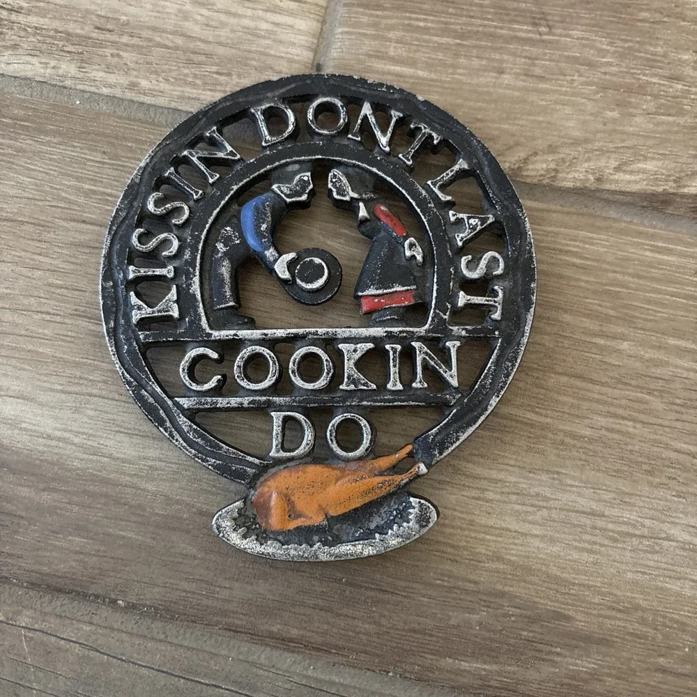 Pennsylvania‎ Dutch Metal Iron Trivet 5.5