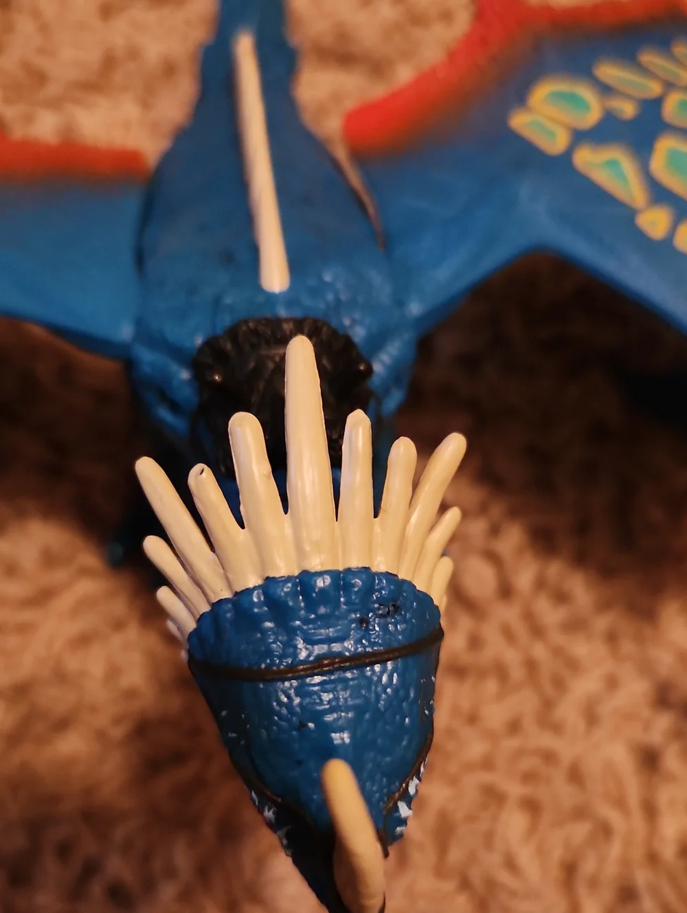 How To Train Your Dragon Deadly Nadder Blue Dragon Figure with Teal & Orange