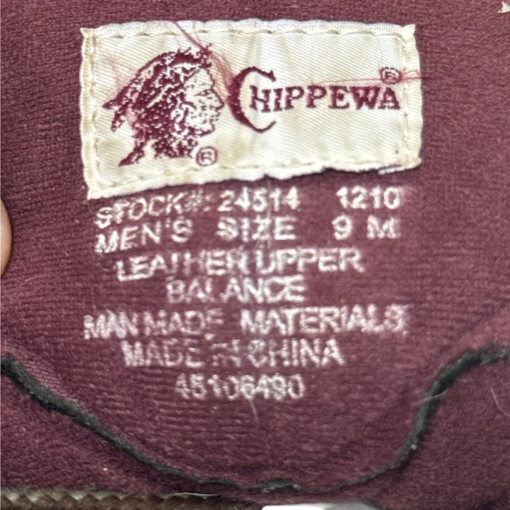 Chippewa waterproof leather
