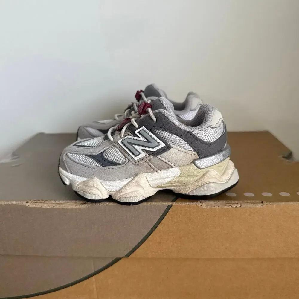 New Balance 9060 Grey/White Toddler Sneakers- SZ 6 C