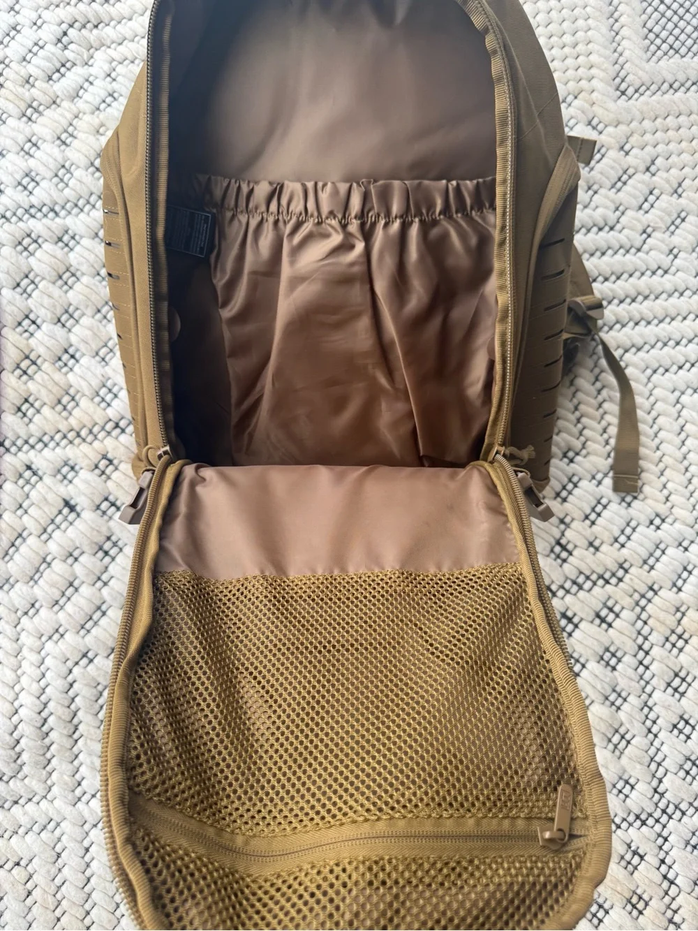 H.T. Hightland Tactical tan backpack