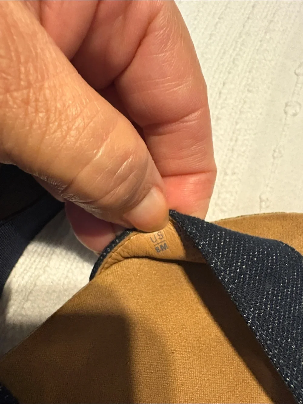 Franco Sarto navy elastic