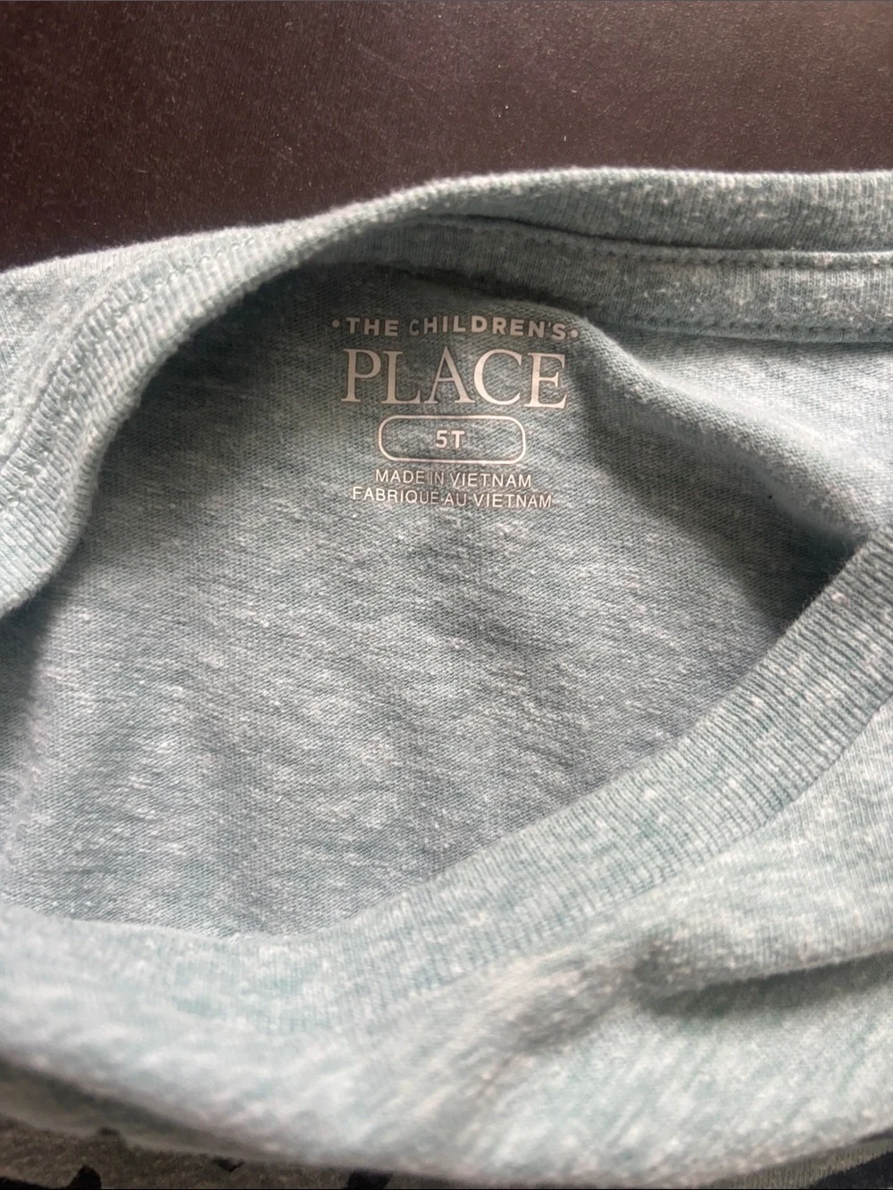 The Children's Place Light Gray Tee with Navy 'Part Shark' Graphic