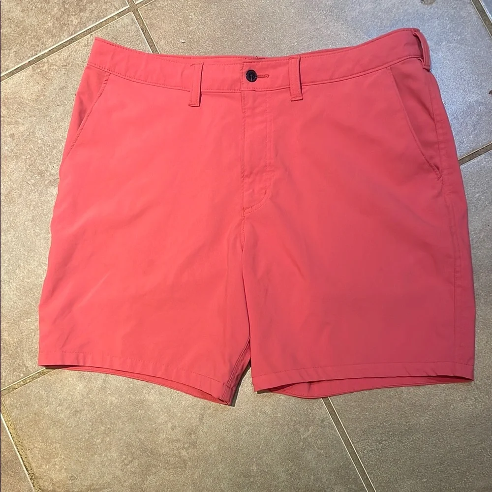 - Abercrombie & Fitch Dri-Fit Casual coral Shorts!  34