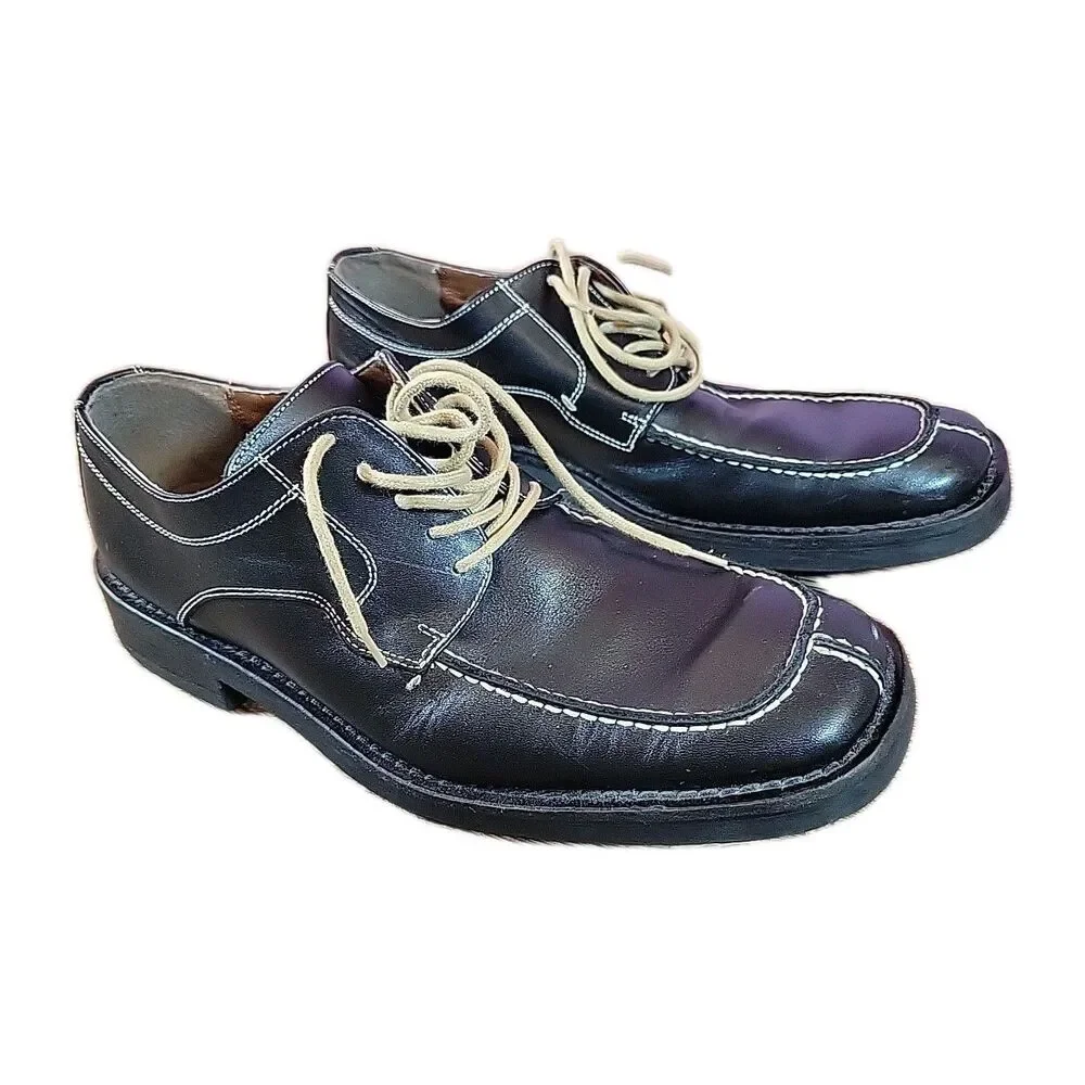 Vintage‎ BASS Brown Leather Lace Up Shoes  Size 8