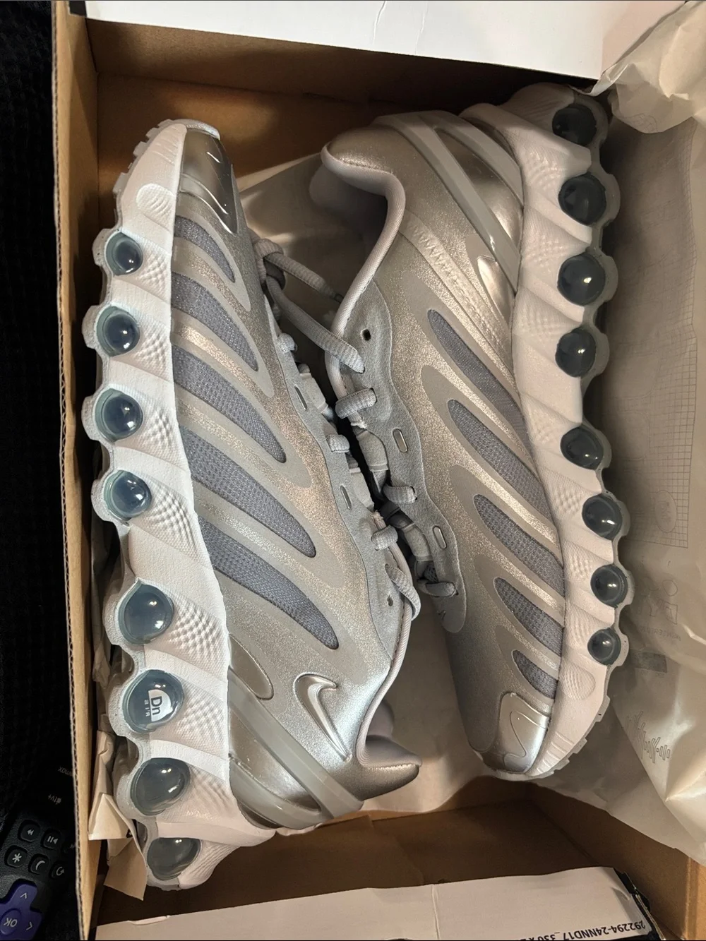 Nike metallic silver
