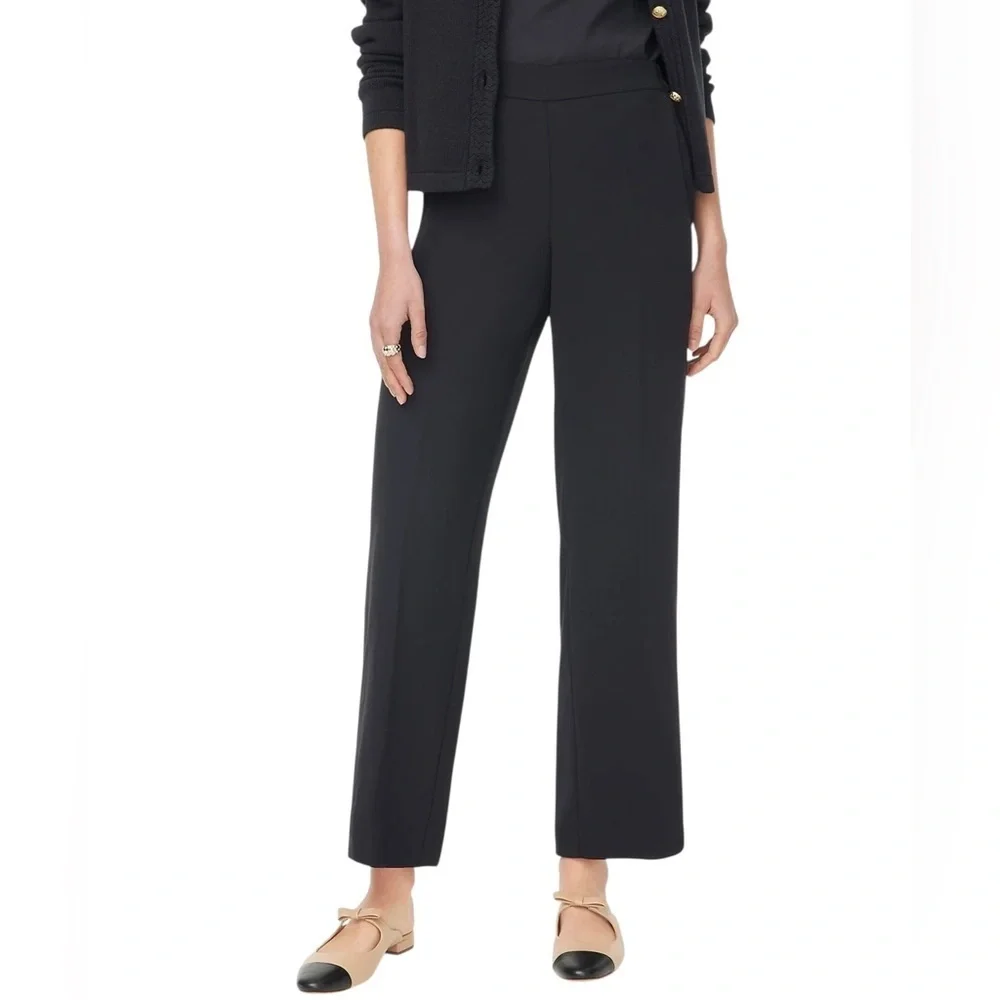 J. Crew Women’s Wide Leg Jamie Pants Trousers NWT 4P Classic Black