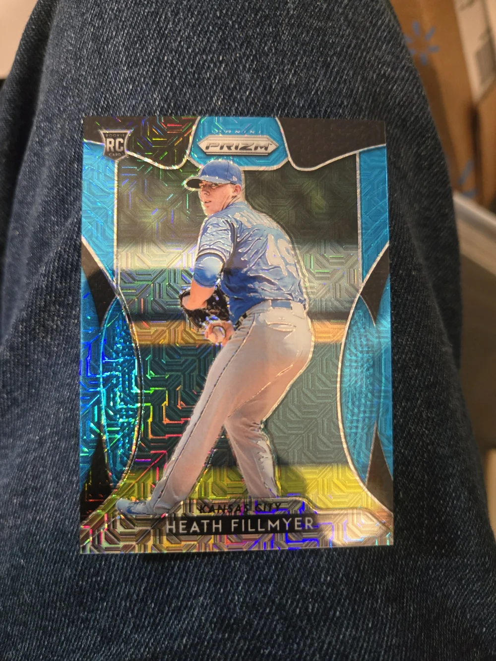 Prizm Baseball Card - Heath Fillmyer - Blue Holographic Rc /399