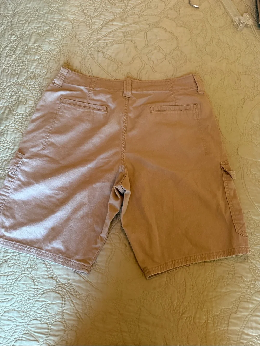 *Sold* Wrangler Authentics Khaki Cargo Shorts 32 Stretch Utility Y2K Gorpcore