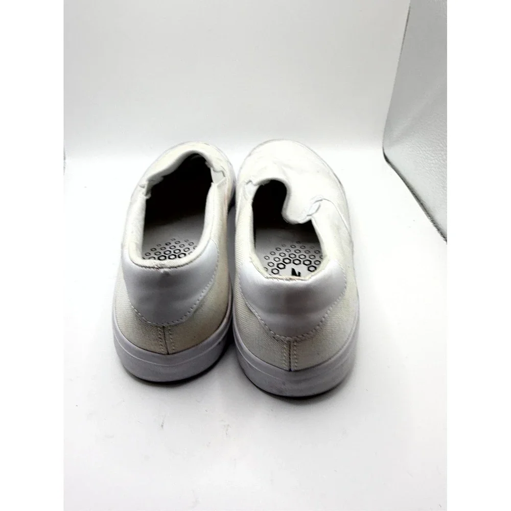 Lugz‎ Clipper MCLIPRC-100 Mens 10 Sneaker White Textile Low Top Slip On Shoes