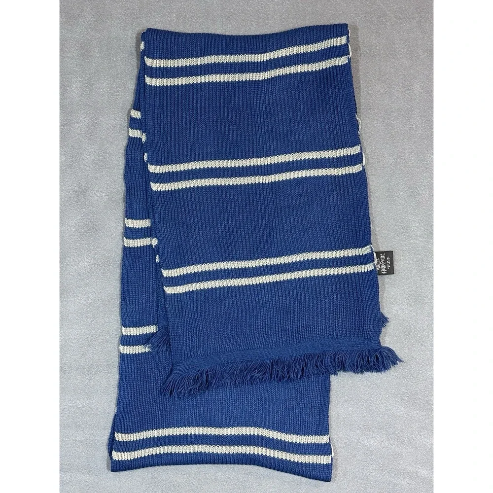 Harry Potter Ravenclaw Scarf Universal Studios Navy and Silver Gray 12