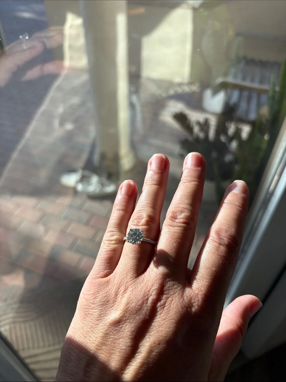 Moissanite ring size 7